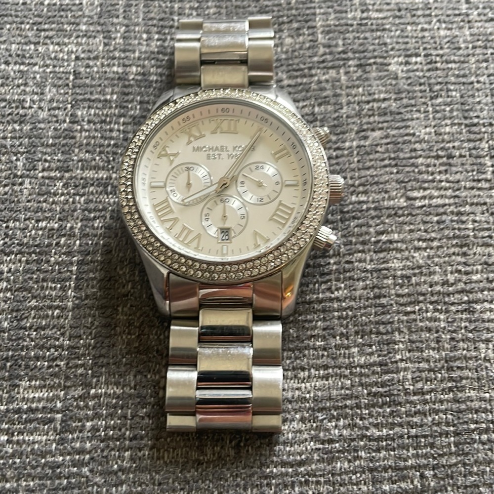 Michael Kors Silver plated watch